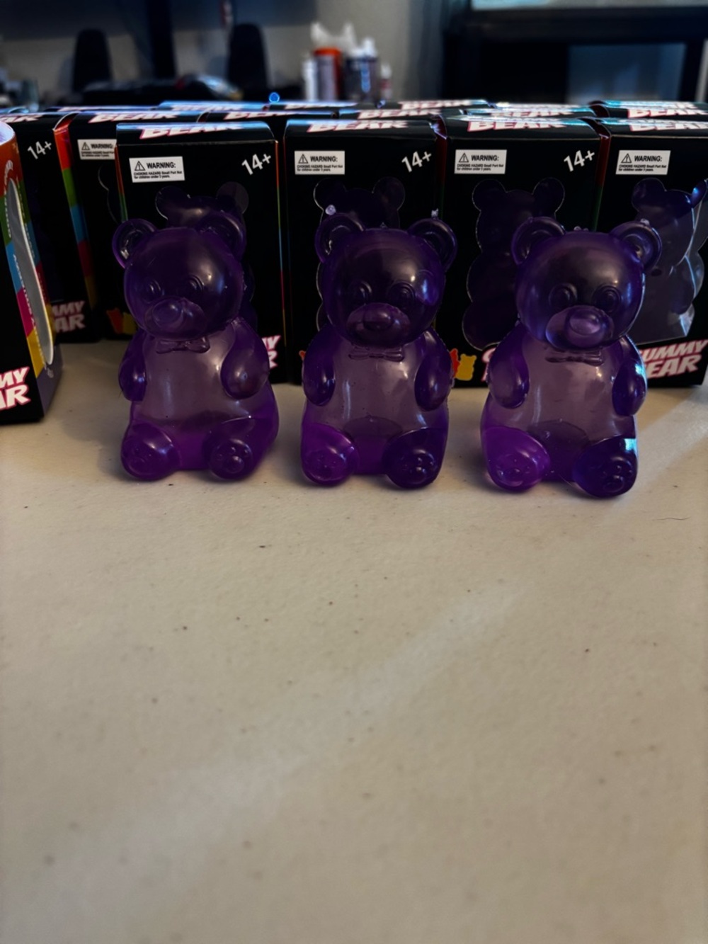 Purple Gummy Bear SquishyToy - Includes 1 Bear